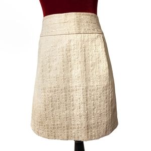 Merona cream/metallic skirt